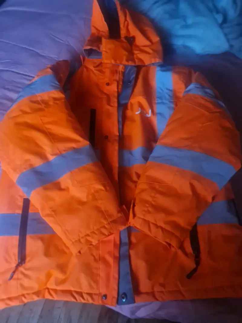 Chaqueta reflectante naranja - 4