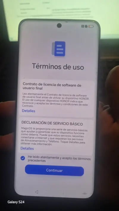 Smartphone Honor azul - miniatura 4