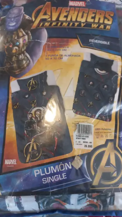 Plumón Avengers Infinity War reversible - miniatura 2