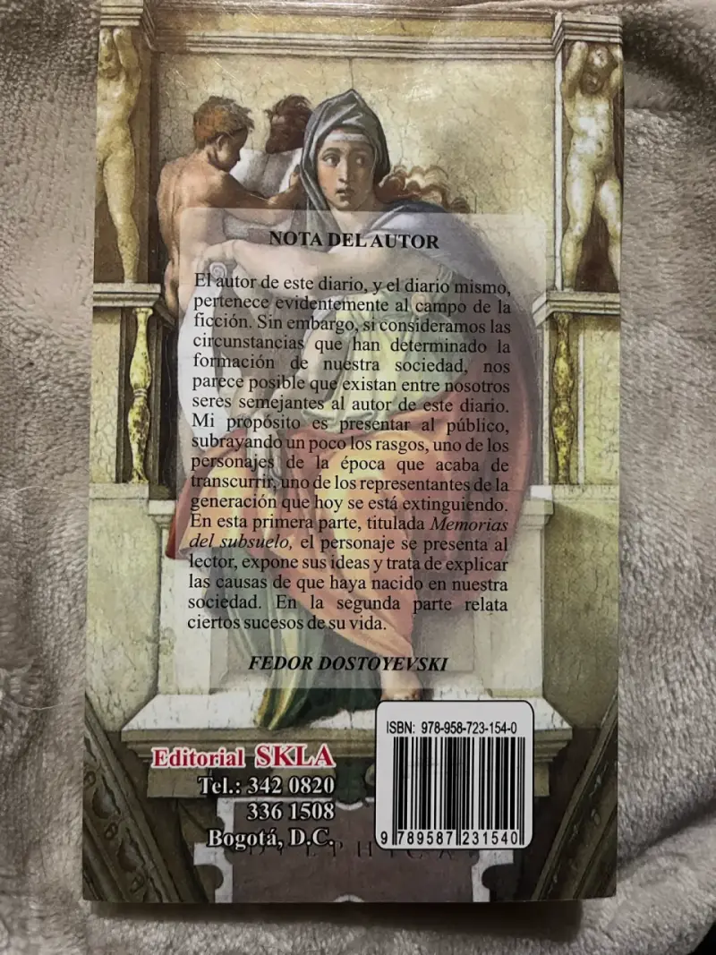 Libro Memorias del subsuelo - 2