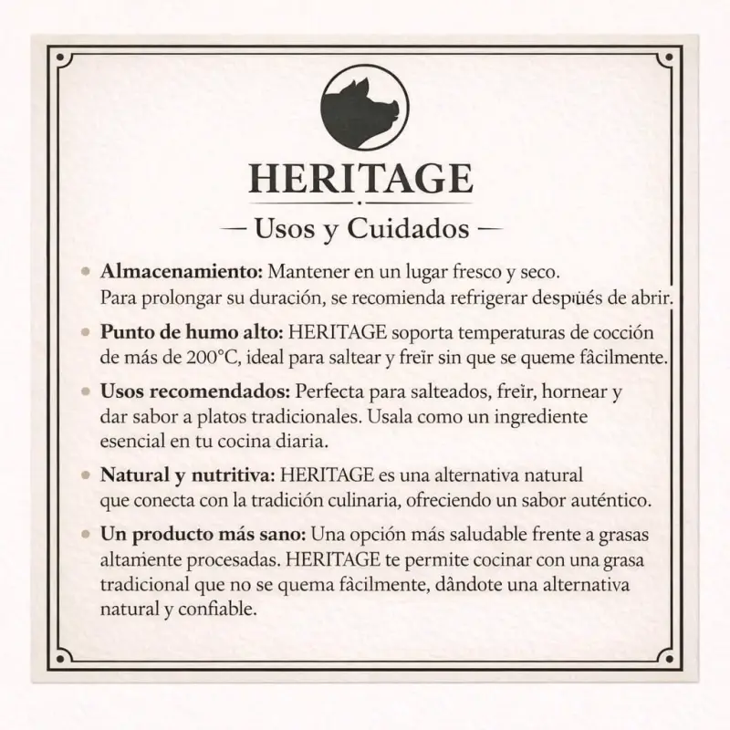 Manteca de cerdo Heritage - 3