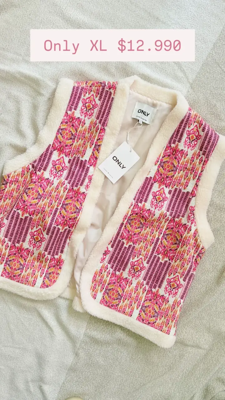 Chaleco sin mangas estampado XL
