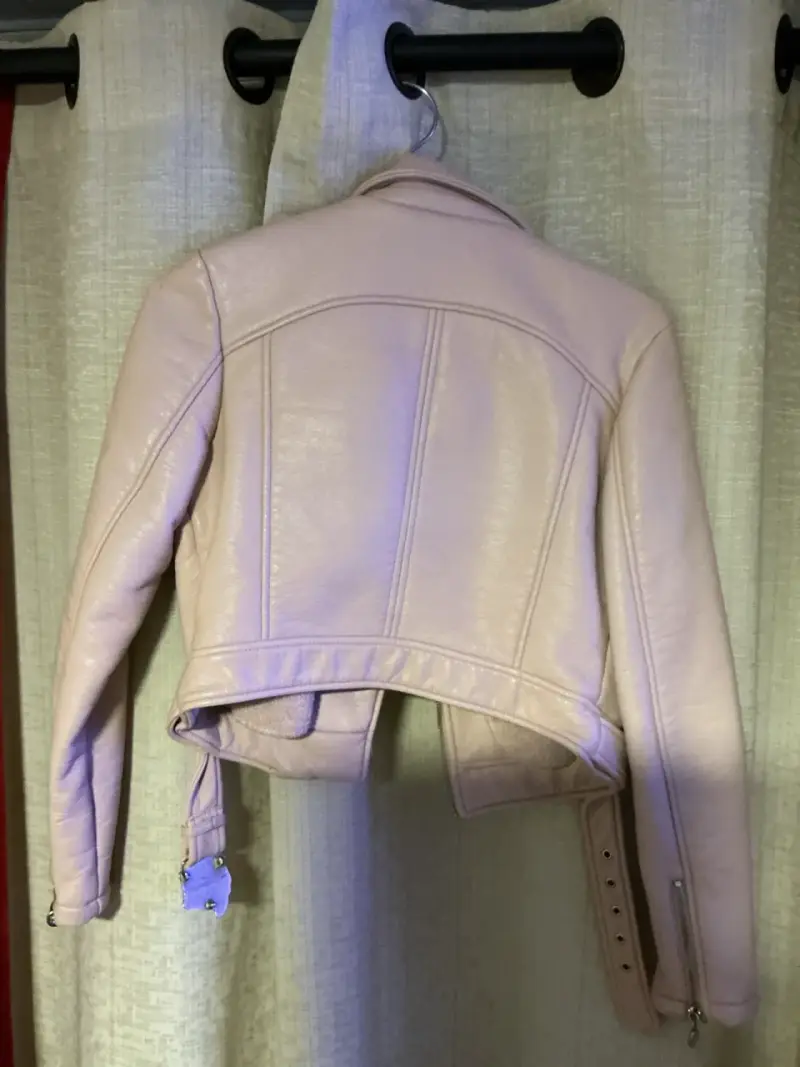 Chaqueta de cuero beige - 2