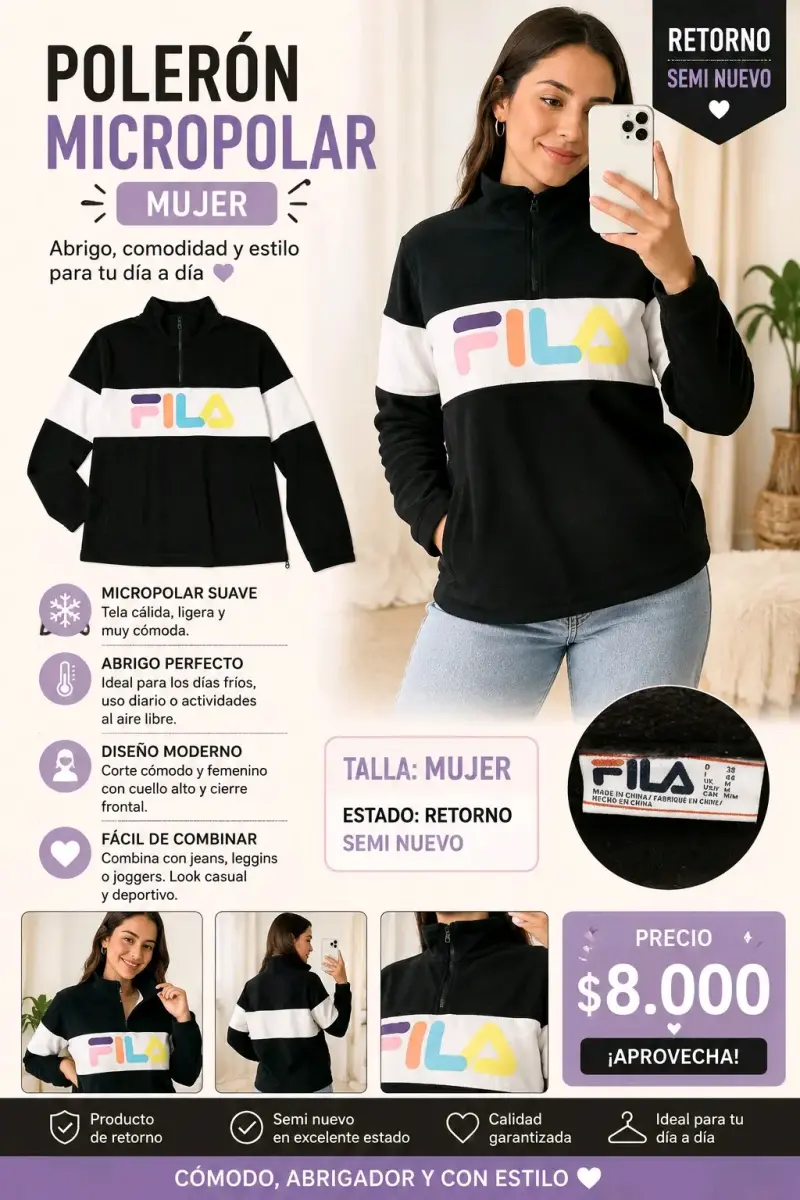Polerón polar mujer FILA - 2