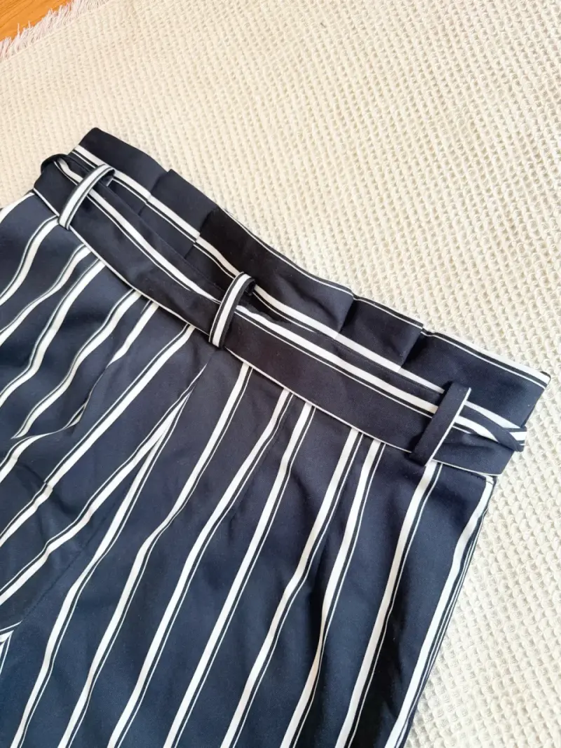 Pantalones H&M rayados negros L - 2