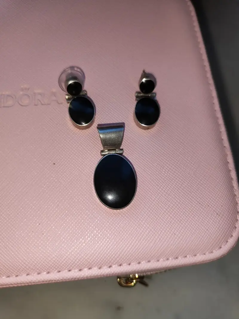 Set de joyas con ónix negro - 1