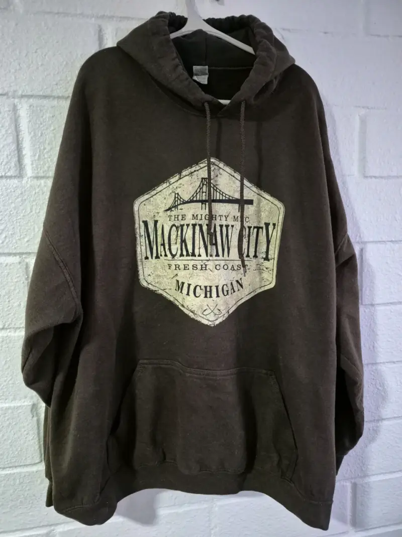 Polerón Mackinaw City café 3XL