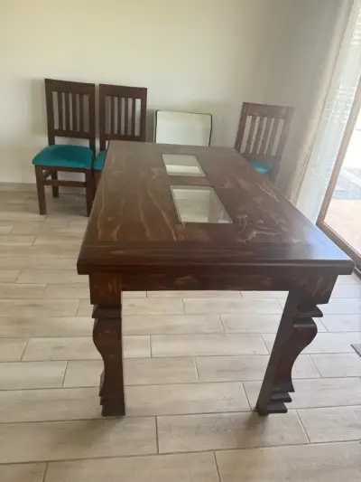 Mesa de comedor de madera - miniatura 2