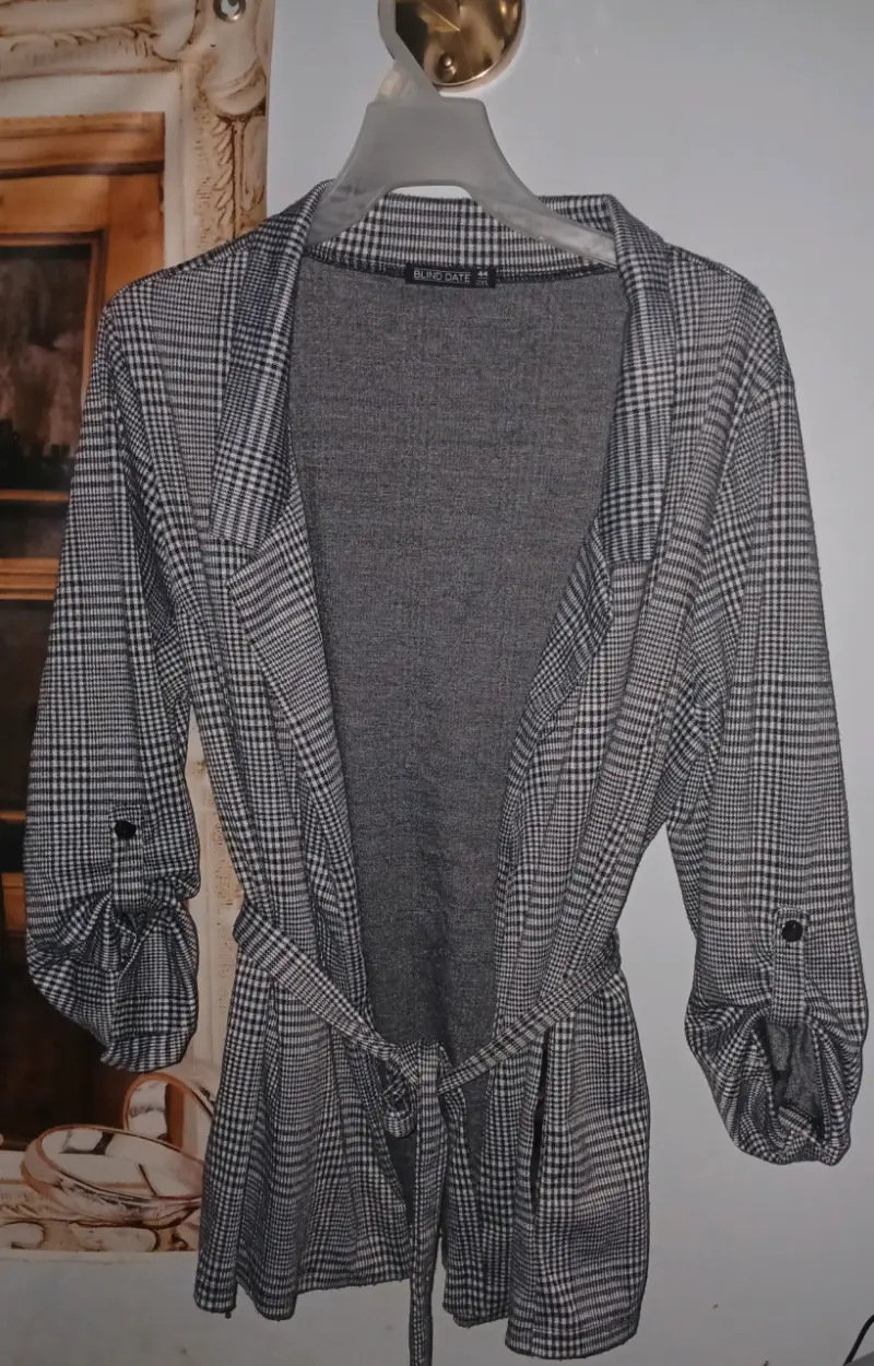 Blazer casual a cuadros