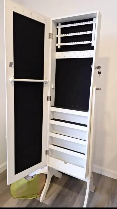 Espejo blanco con almacenamiento - miniatura 2