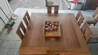 Juego comedor durmiente, diseño rústico - miniatura 2