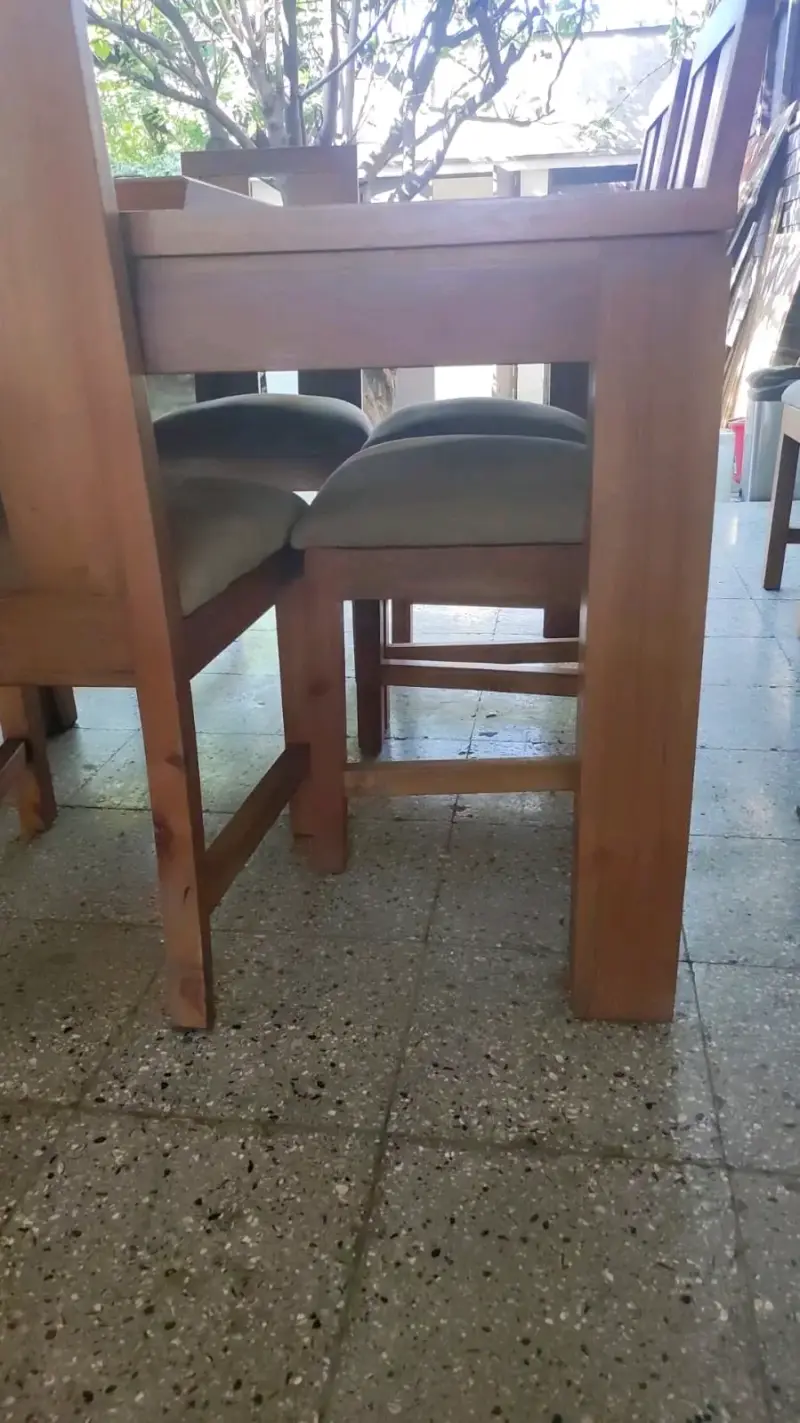 Juego comedor durmiente, diseño rústico - 4