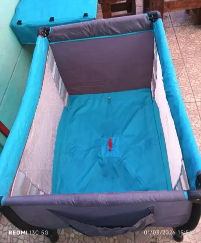 Cuna corral Priori azul - miniatura 2