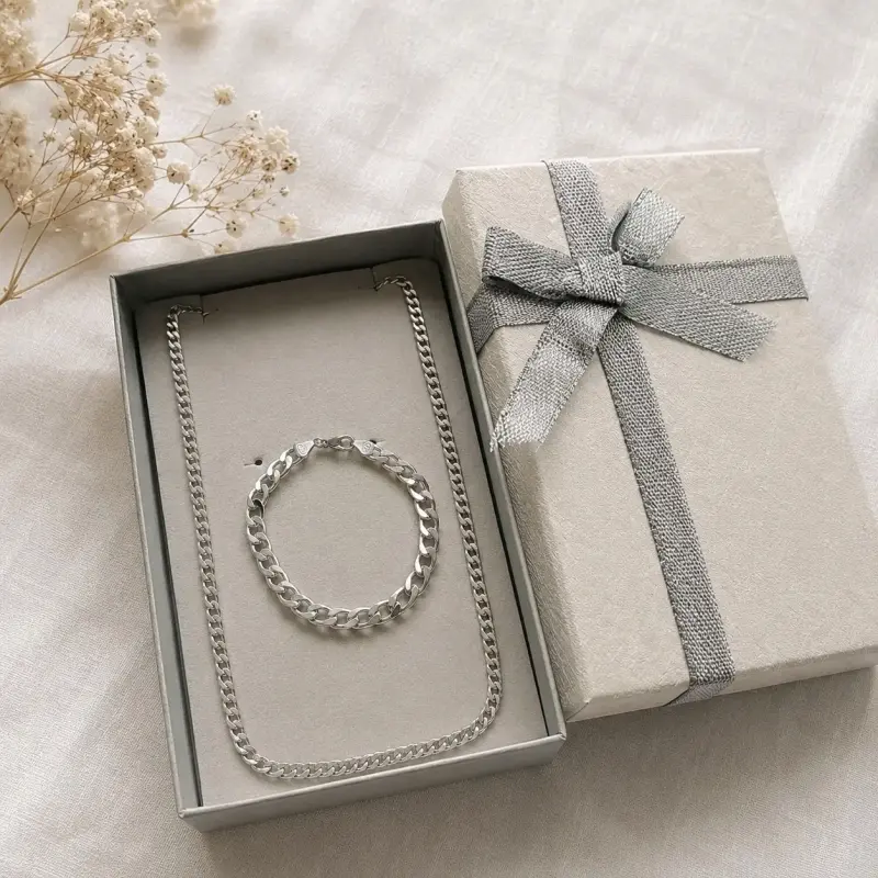 Cadena de plata elegante - 3