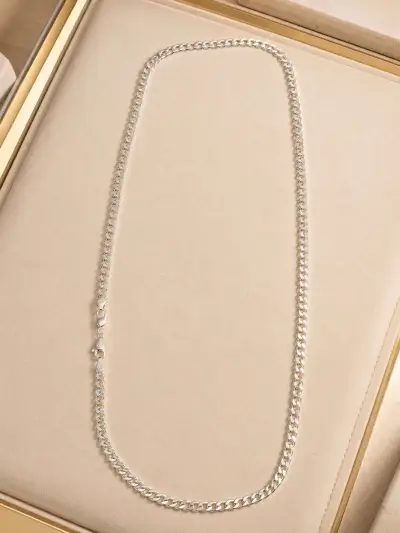 Cadena de plata elegante - miniatura 5