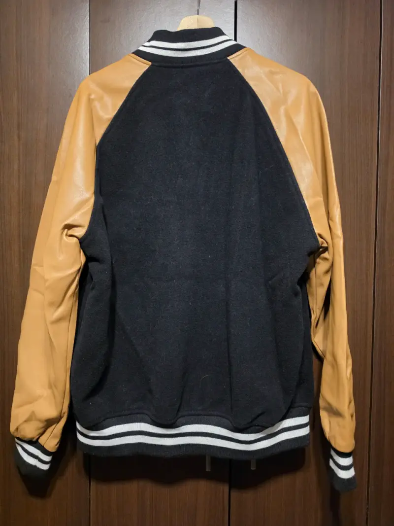 Chaqueta bomber negra y café - 6