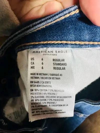 Jeans desflecados azul - miniatura 4