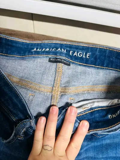 Jeans desflecados azul - miniatura 5