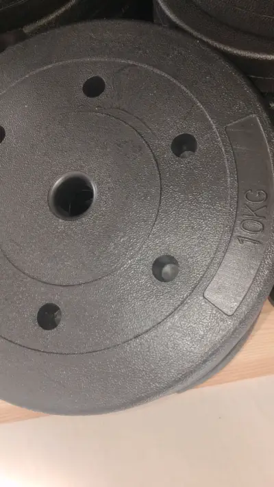 4 Discos de pesa 5 kg preolímpicos - miniatura 3