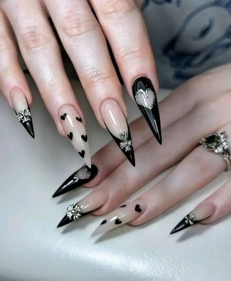 Uñas acrílicas decoradas - 2