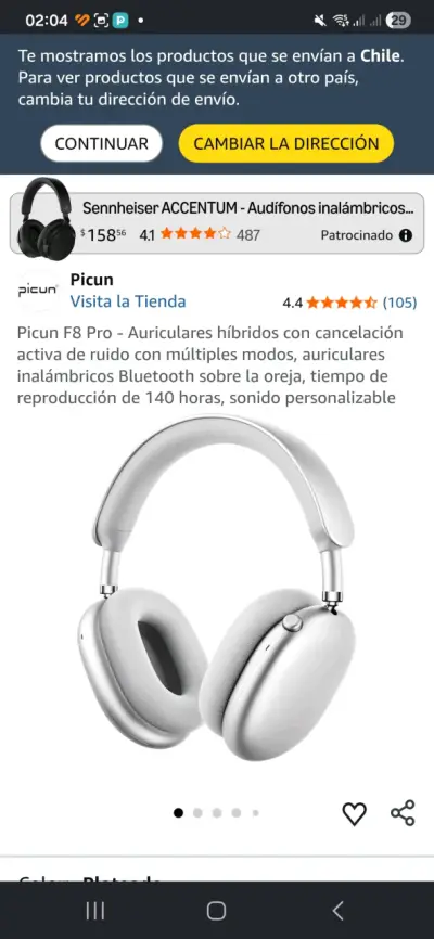 Auriculares inalámbricos Picun F8 Pro - miniatura 1