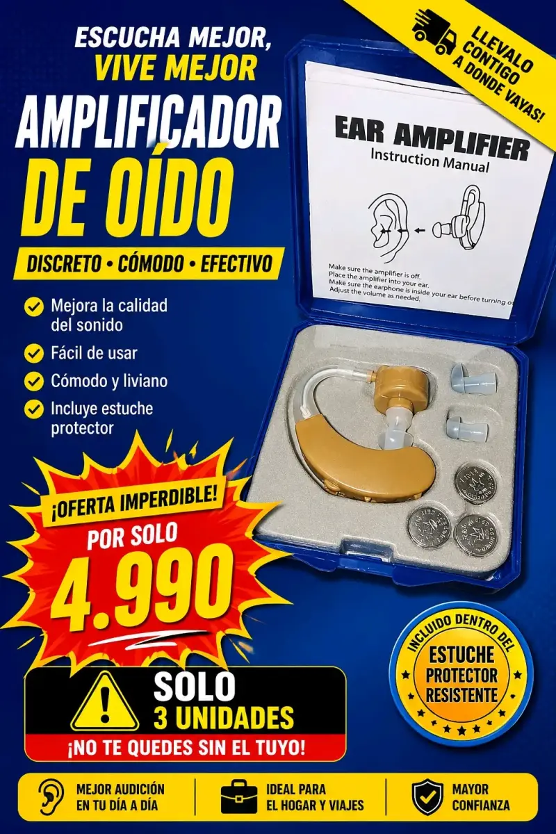 Amplificador de oído portátil