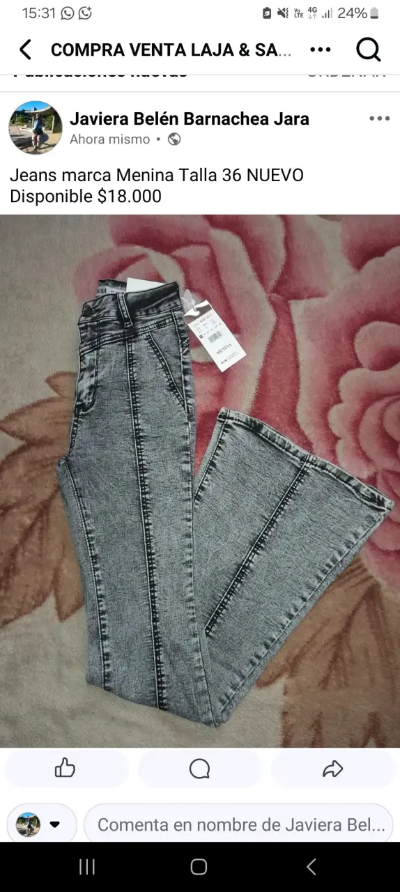Jeans Flare talla 36