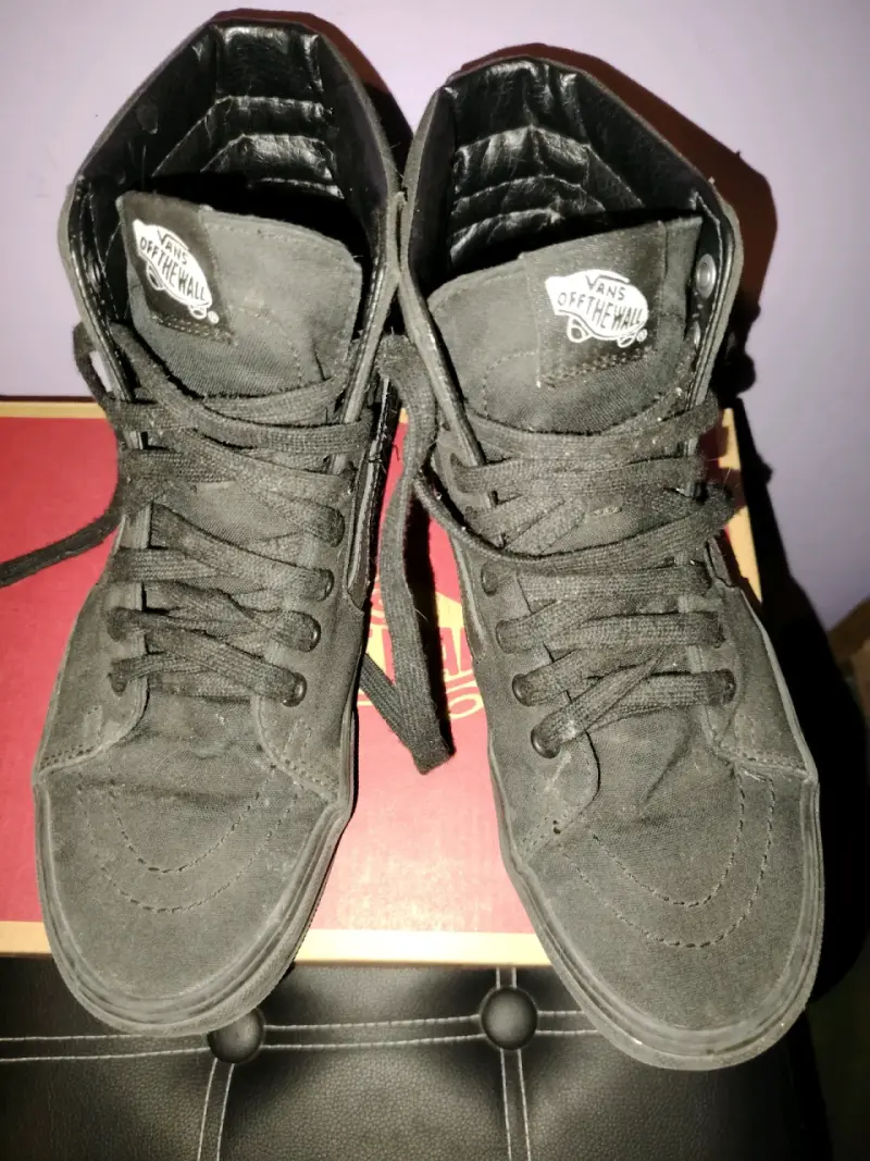 Zapatillas negras Vans altas talla 39 - 2