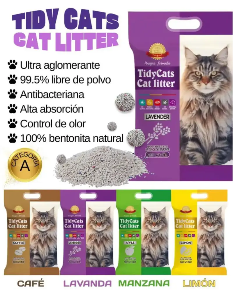 8 kg arena para gatos Tidycats Catlitter - 2