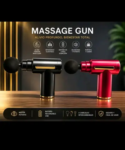 Pistola de masaje recargable - miniatura 1