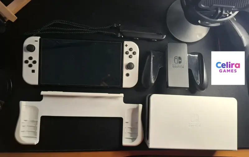 Nintendo Switch oled desbloqueada 256gb caja - 5