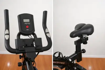 Bicicleta estática negra - miniatura 2