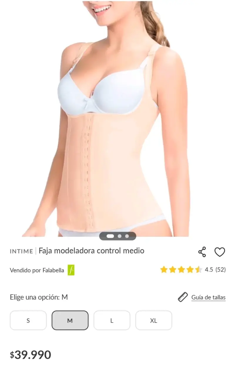 Faja modeladora beige - 1