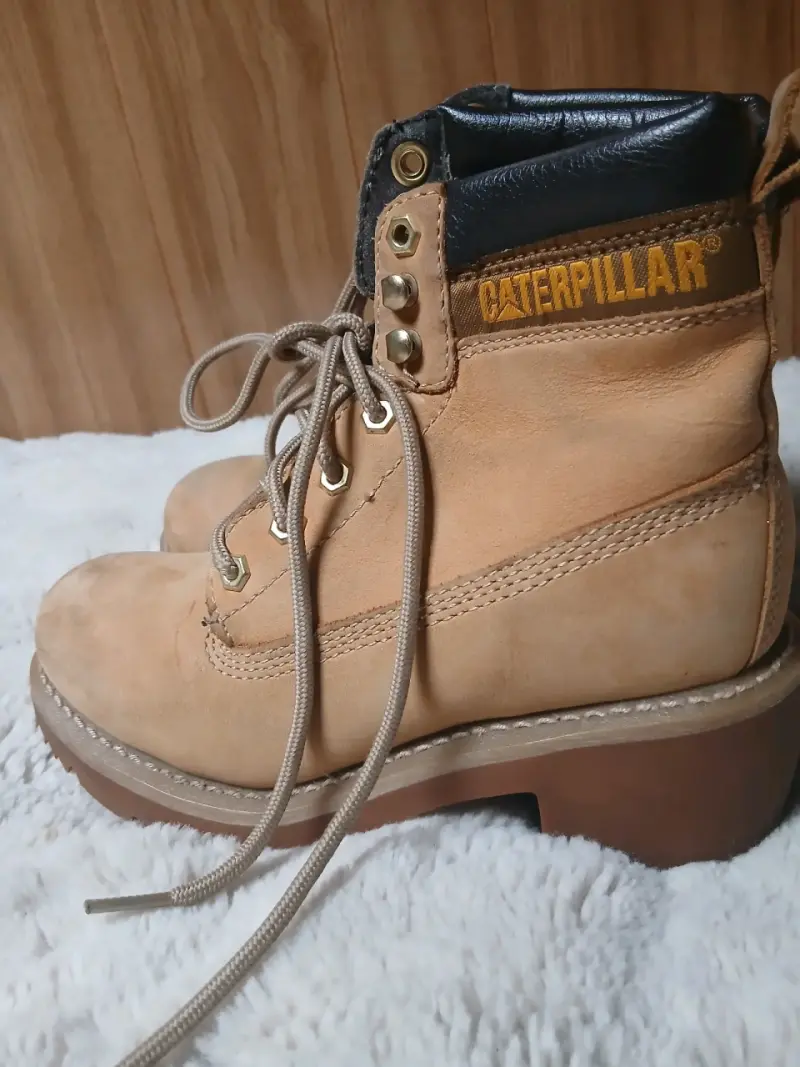 Botas Caterpillar beige - 4