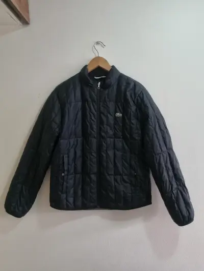 Chaqueta negra acolchada Lacoste, - miniatura 1