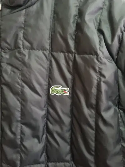 Chaqueta negra acolchada Lacoste, - miniatura 2