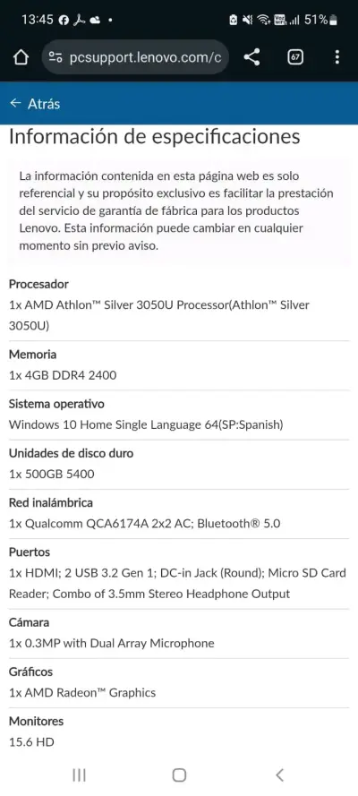 Laptop Lenovo plateado - miniatura 4