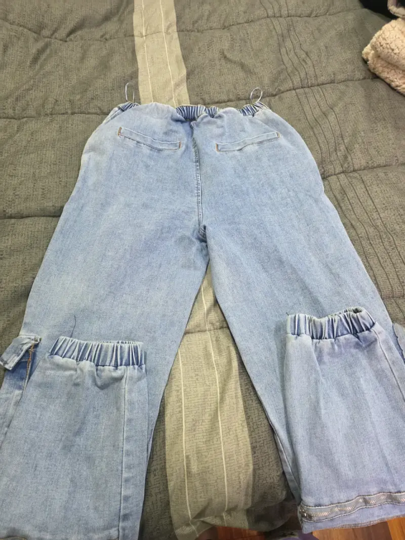 Pantalones cargo de mezclilla - 2