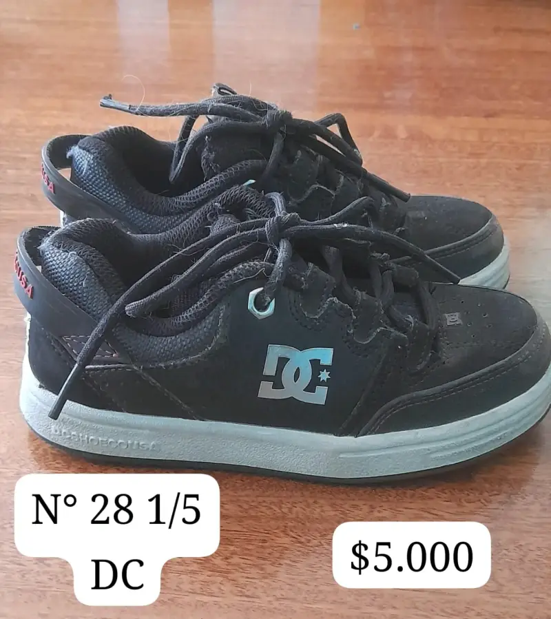 Zapatillas negras DC 28 1/5
