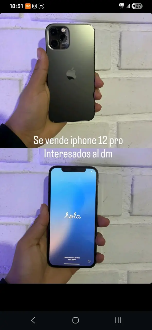 iPhone 12 Pro gris oscuro en venta