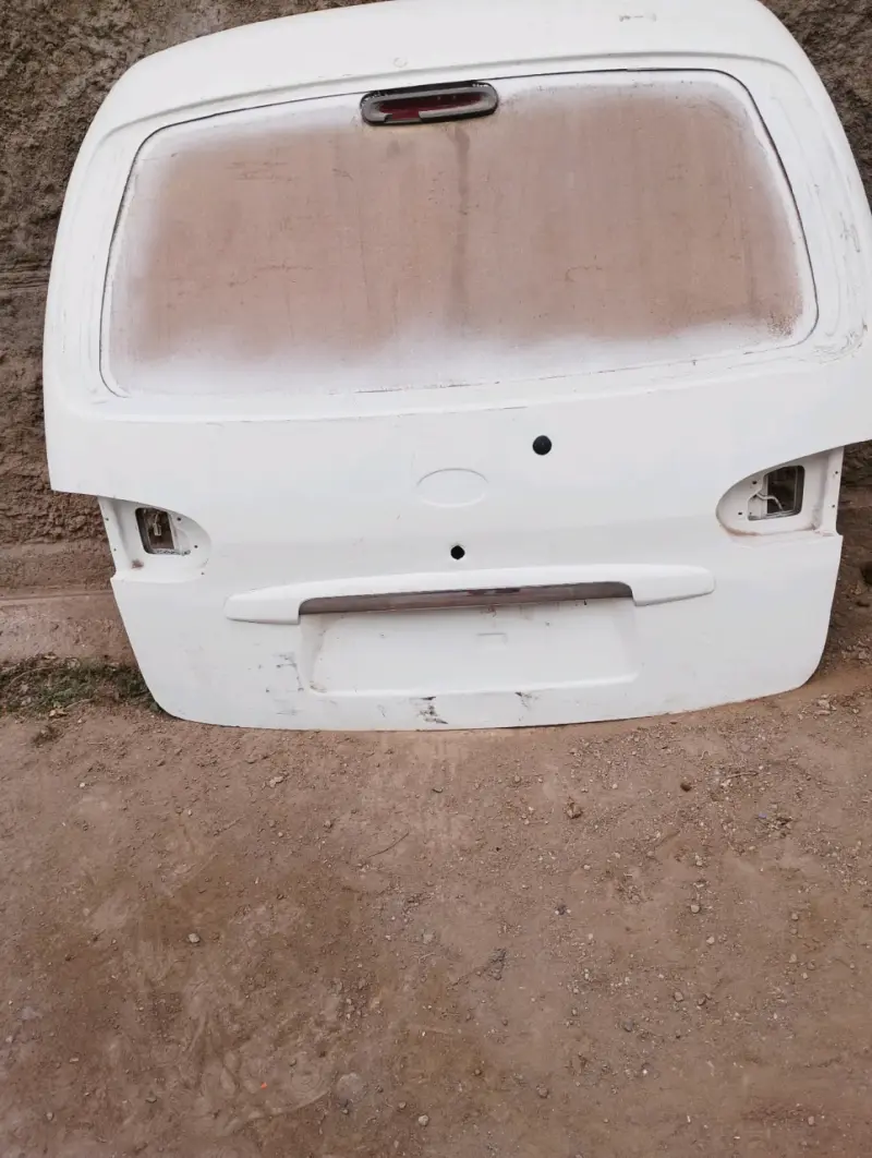 Puerta trasera de auto blanca - 2