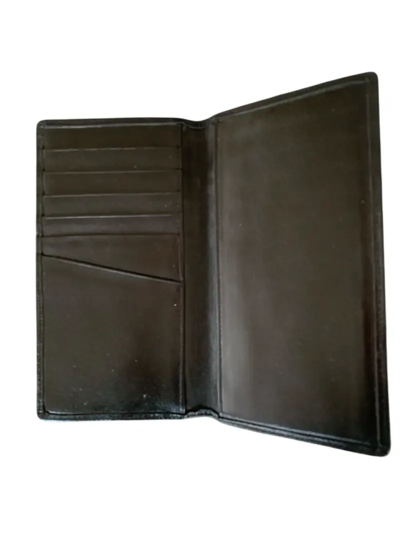 Organizador de cheques y tarjetas +billetera cuero - 2