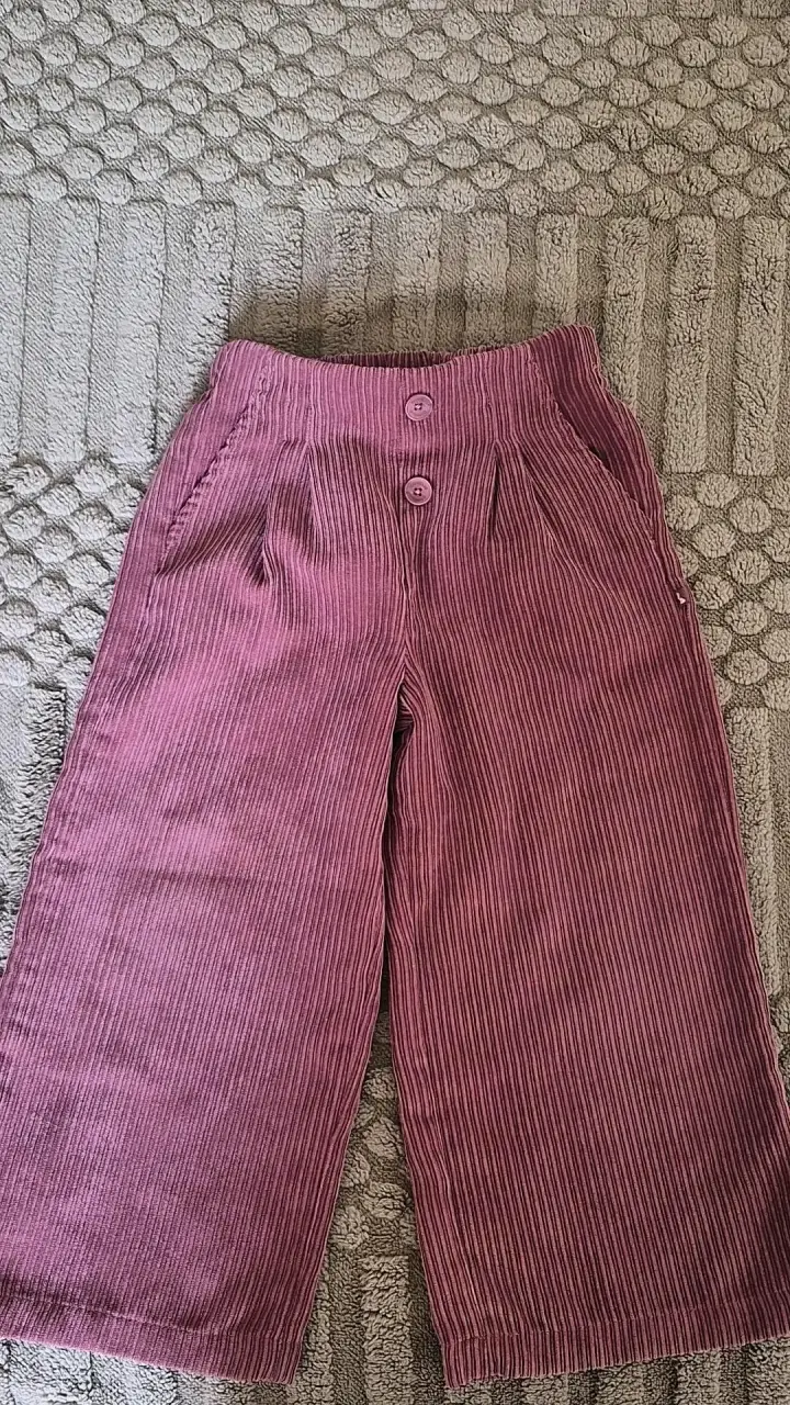 Pantalón estilo pslazo azul y rosado de niña - 2