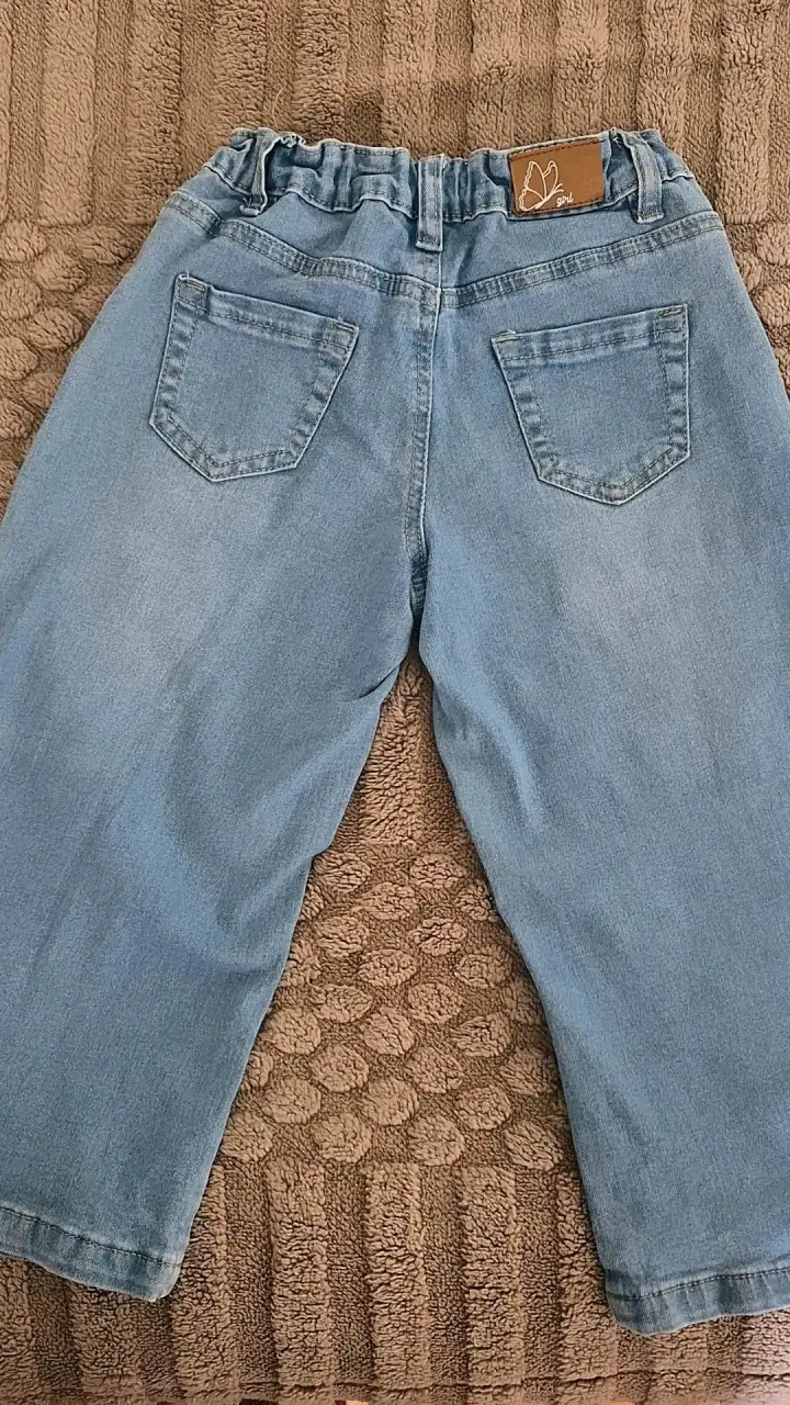 Pantalón estilo pslazo azul y rosado de niña - 4