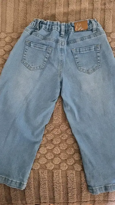 Pantalón estilo pslazo azul y rosado de niña - miniatura 4