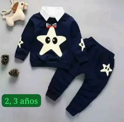 Conjunto infantil estrella azul - miniatura 1