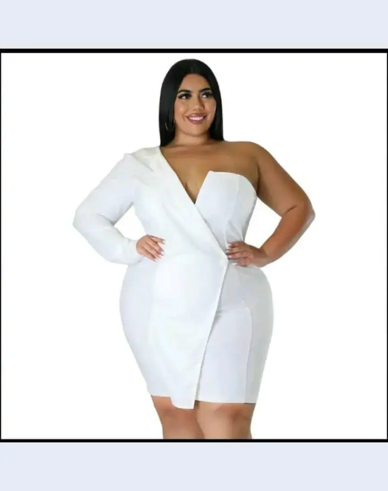 Vestido negro un hombro - 2