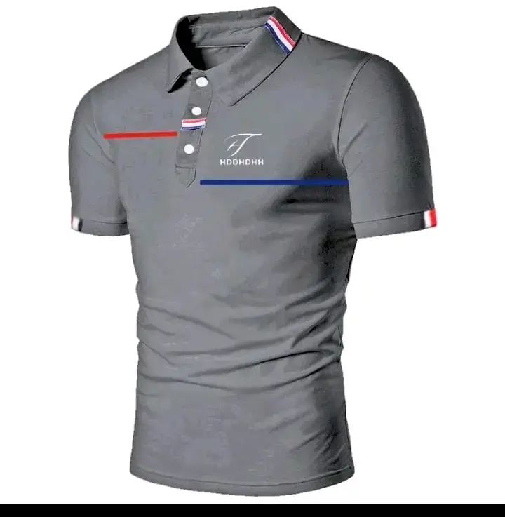 Polera estilo polo tricolor - 2