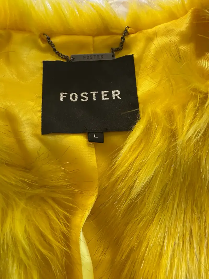 Chaqueta amarilla de peluche - 3