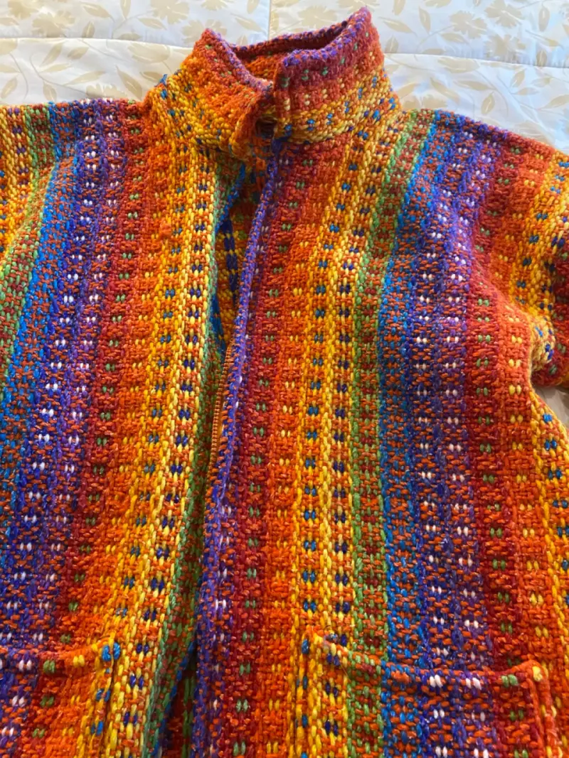 Chaqueta de lana multicolor - 3